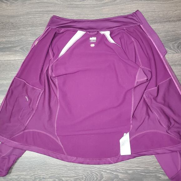 Nike Fit Dry Athletic Full Zip Long Sleeve Lightweight Workout Jacket Medium - Picture 3 of 4